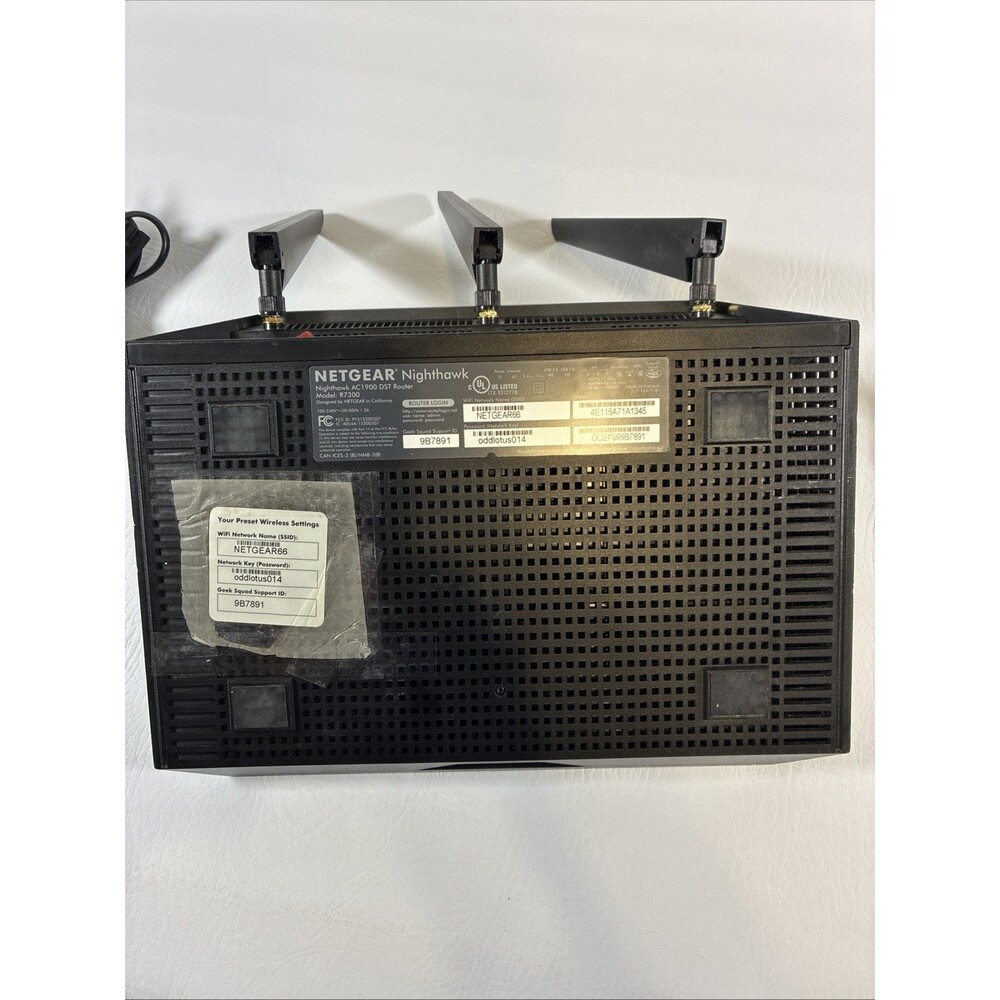Netgear Nighthawk AC1900 DST Router, Model R7300 AND Netgear DST 6501 Add-on DST - Picture 4 of 8